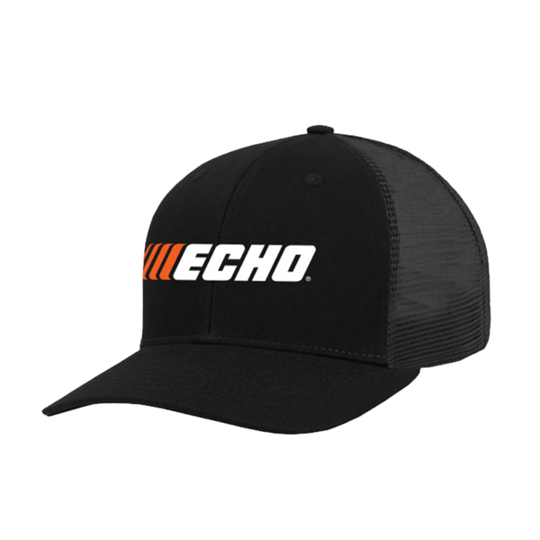 Classic Black ECHO Cap Front Image on white background
