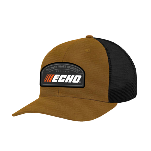 Canvas and Black ECHO Cap Front Image on white background