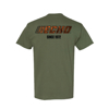 Miltary Green ECHO Tee Back Image on white background