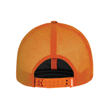 ECHO Blaze Orange Trucker Cap Front image on white background